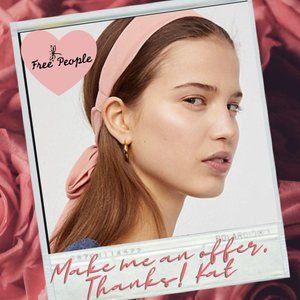 SOLD OUT Free People Tie-Back Headband | Pink